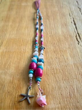 Boho Hair Beads-Handmade Hair Jewelry-Natural Materials-Surf Girlie Series-SG6